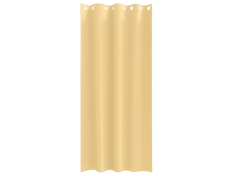 Lot de 2 rideaux occultants, rideaux black-out avec anneaux beige 245 x 140 cm cf44568 - Conforama D