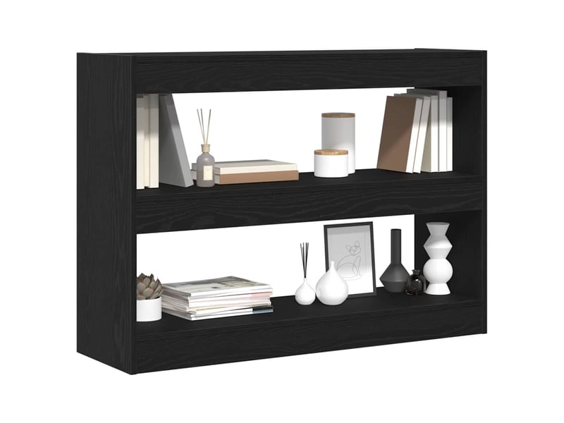 Bibliothèque 2 niveaux, armoire à livres 100 x 30 x 72 cm bois d'ingénierie shl3892 - Conforama C