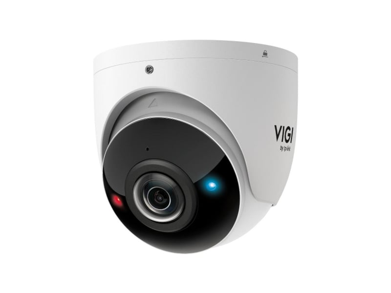  Caméra de sécurité extérieure tourelle 4k 8mp panoramique 180° vision ir 20 m ip67 ik10 poe 802.3at audio 2 voies INSIGHT S485PI - Conforama B