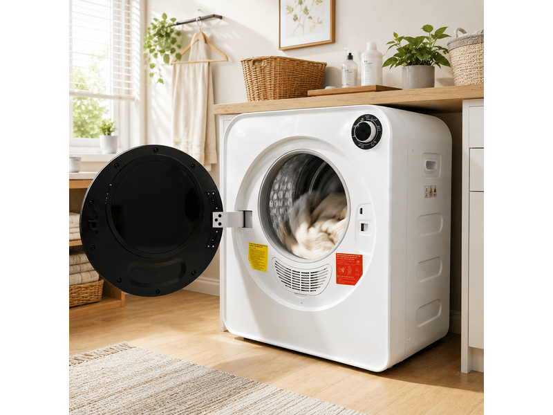 Sèche-linge compact - chauffage en céramique ptc - tambour en acier inoxydable - 4 programmes de séchage - capacité 4 kg 49.5x41.5x59.5cm - Conforama A