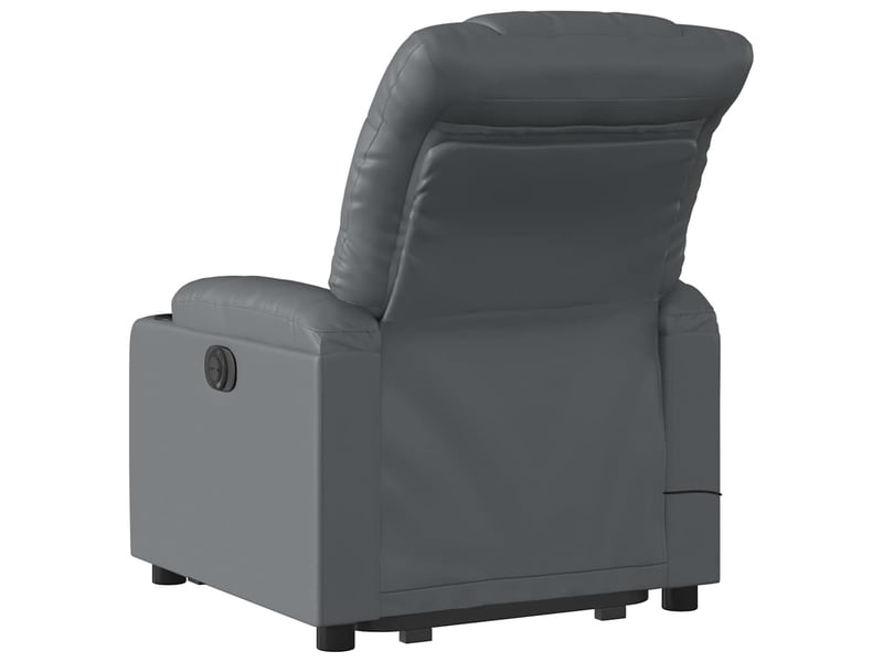 Fauteuil inclinable de massage, fauteuil relax gris similicuir shl11667 - Conforama E