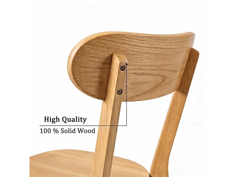 Chaise de salle à manger, en bois massif cao-W5901P521793-conf-NEW - Conforama W