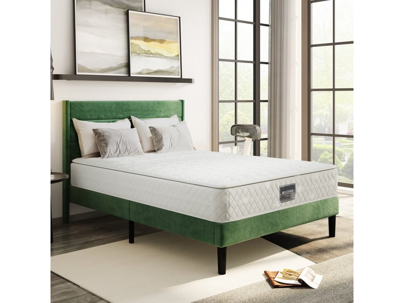  Matelas à ressorts ensachés 140x200 cm - 7 zones, tissu microfibre, confort adapté, h3  - Conforama C