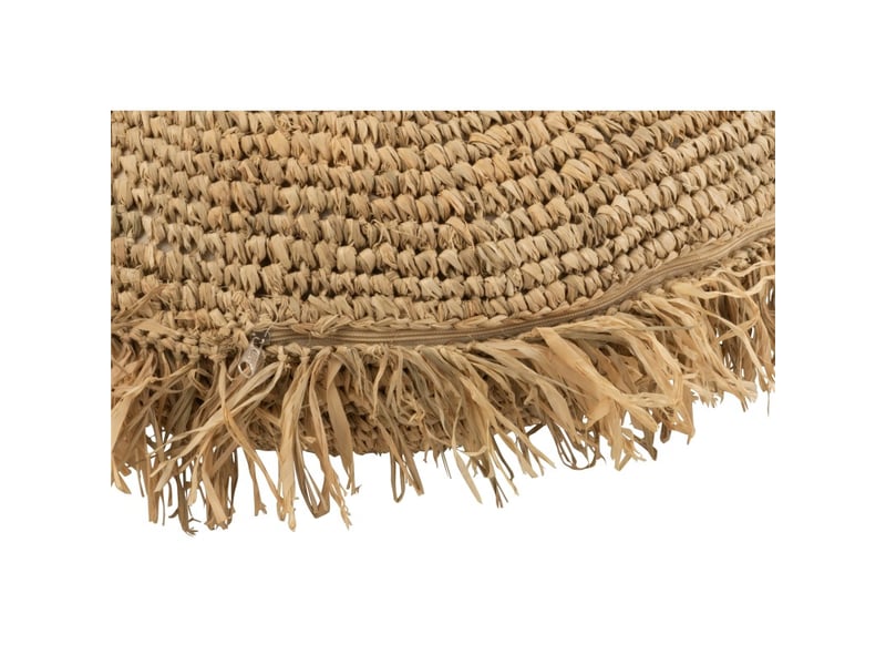  Coussin rond en raphia naturel d62cm - coussin d'extérieur  - Conforama B