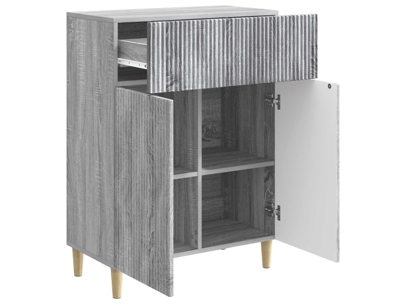  Buffet - bahut - meuble de rangement sonoma gris 66 x 34,5 x 90 cm bois d'ingénierie  - Conforama E