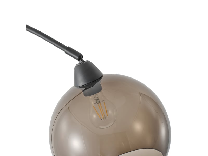 Lampadaire Métal 195 cm noir GIANNIS - Conforama K