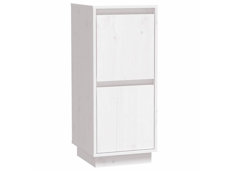  Buffet - bahut - meuble de rangement blanc 31,5x34x75 cm bois massif de pin  - Conforama A