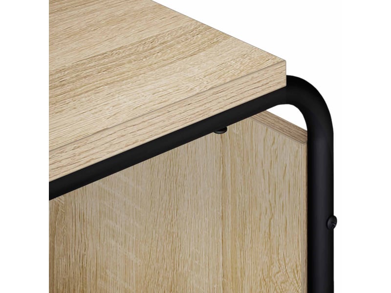  Meuble tv, banc tv 180x36x45 cm chêne sonoma bois d'ingénierie  - Conforama E