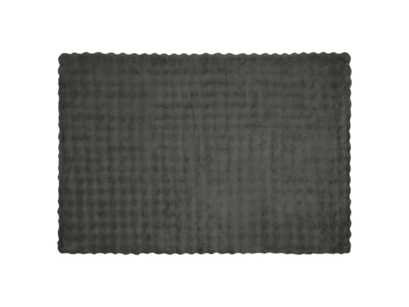  Couverture décorative, couverture antidérapante en fausse de lapin gris foncé shl32726  - Conforama E