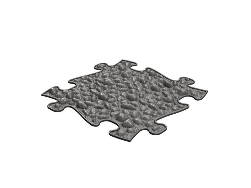  Tapis sensoriel muffik ensemble spa - 12 pièces, beige, graphite MFK-083 - Conforama B