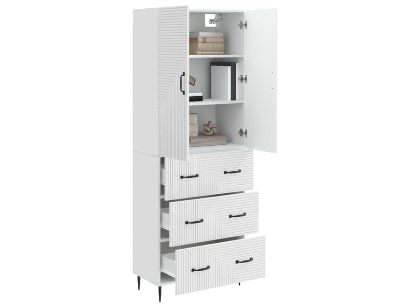  Ensemble de meubles 2 pcs, rangement de salon 66 x 34,5 x 90 cm bois d'ingénierie shl4103  - Conforama C