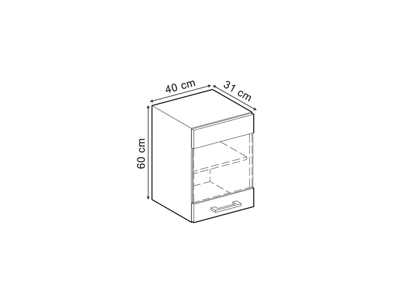 Vicco armoire en verre, mint campagnechêne doré, 40cm - Conforama B