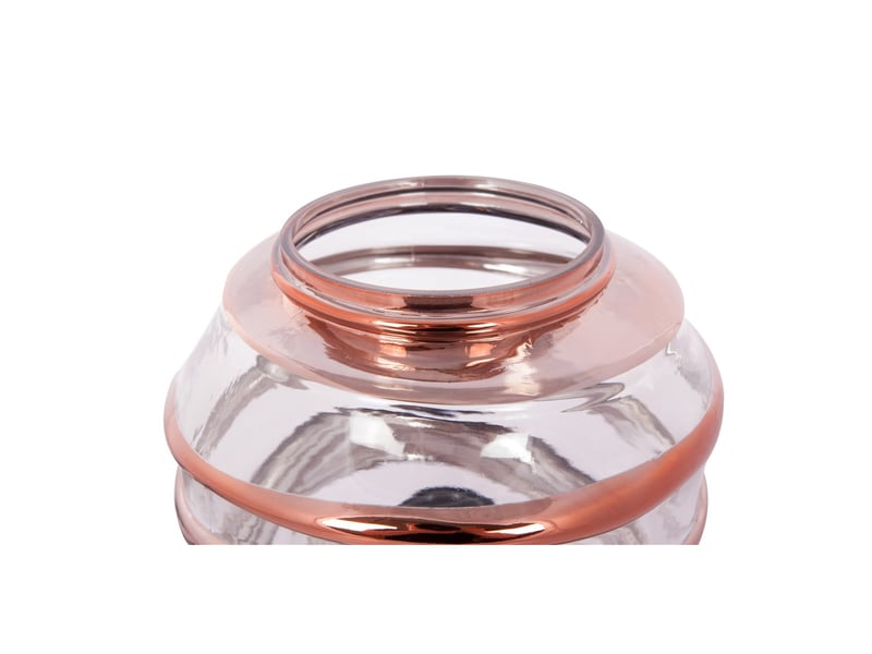  Lampe à poser en verre aladin iii 22cm cuivre  - Conforama B