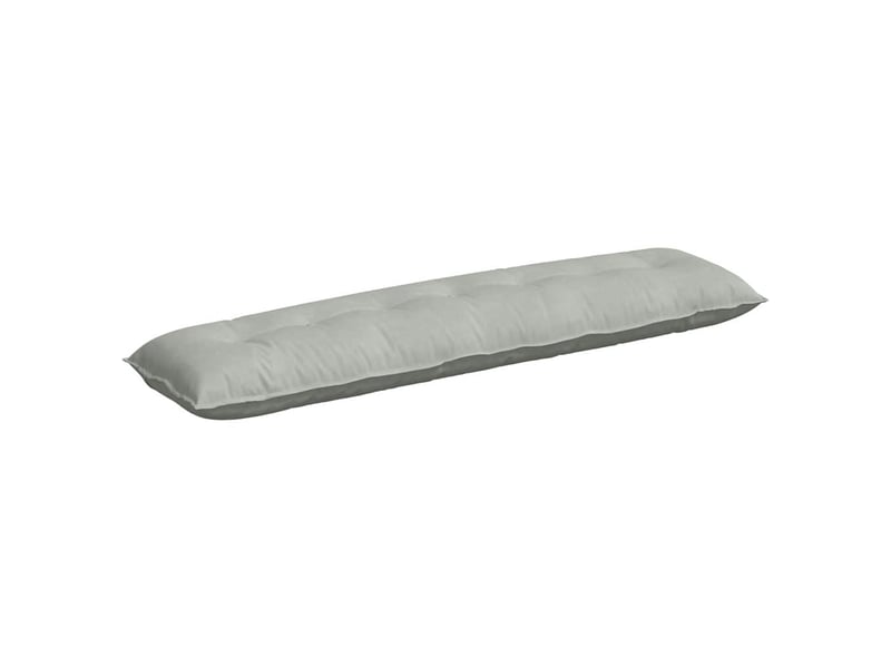  Coussin de dos, coussin de dossier gris clair 200 x 50 cm tissu en velours côtelé cf54666  - Conforama A