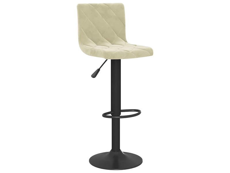  Lot de 2 tabouret de bar, chaise de bar crème velours shl15265  - Conforama C