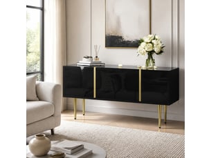 Table basse 100x60 cm avec 2 tiroirs mdf noir