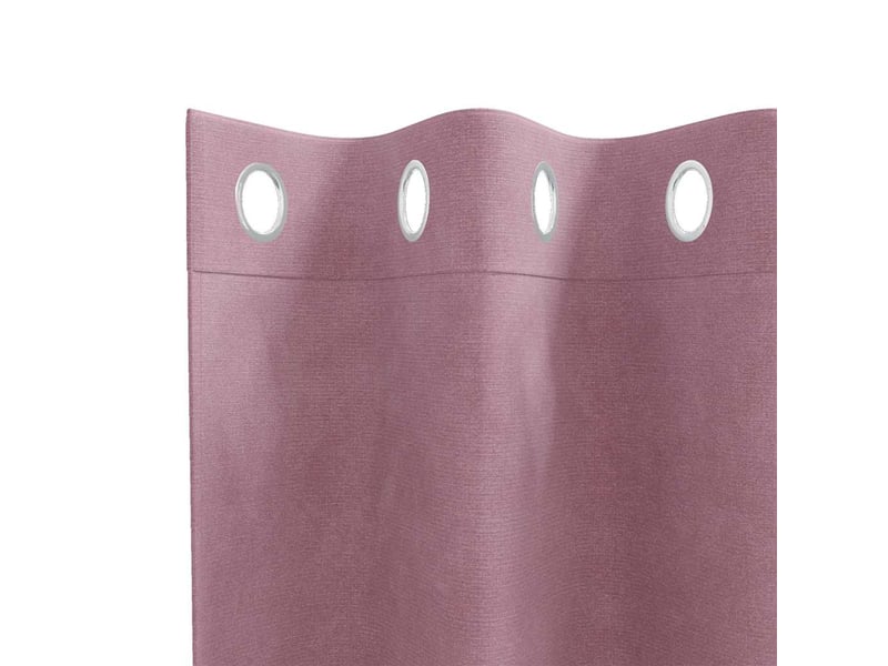 Lot de 2 rideaux, rideaux de fenêtre rose foncé 140 x 175 cm velours cf44108 - Conforama E