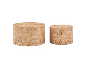 Table basse rond(e) coloris bois clair