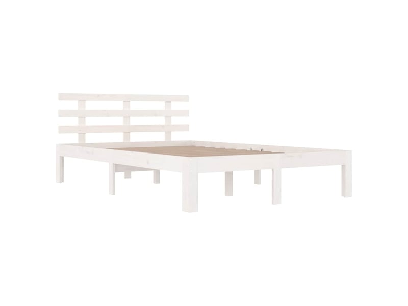  Lit double- lit adulte -  cadre de lit sans matelas blanc 120x190 cm  - Conforama B