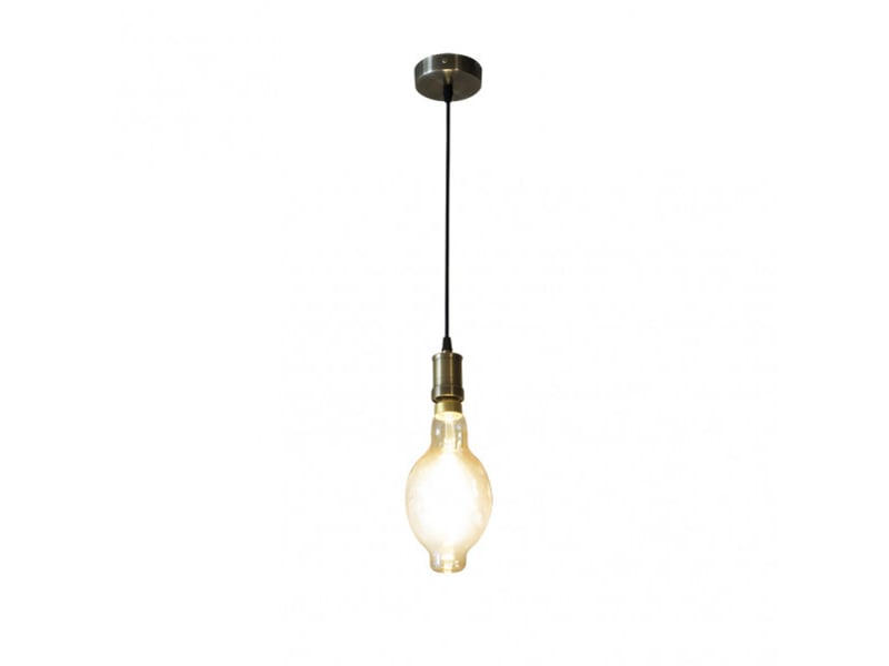  Fabrilamp dante, suspension, moderne, 1 x e27, ambrecuir, 51-107 x 12 x 12 cm 166891014 - Conforama C