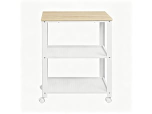 Desserte de cuisine format compact gain de place rangement roulant fonction de service