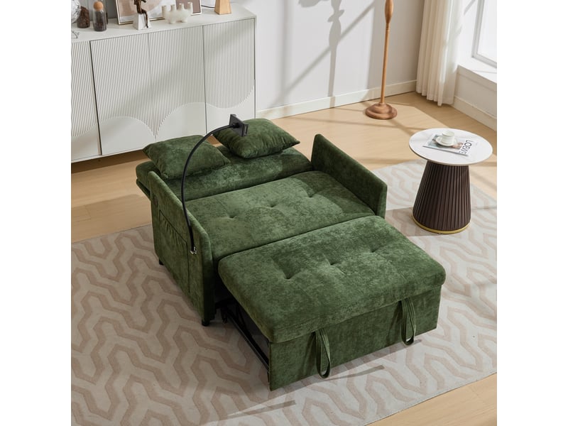  Canapé convertible, canapé-lit, 1 place, en tissu, pliable, design moderne, pour salon, mobilier pour espace de vie, bureau  - Conforama E