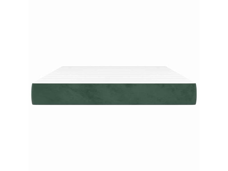  Matelas de lit à ressorts ensachés fermeté moyenne vert foncé 140x190x20 cm  - Conforama C