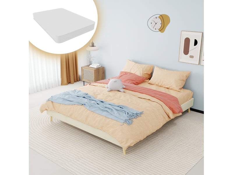  Sommier 2 places 160x200 cm avec matelas coloris beige  - Conforama B