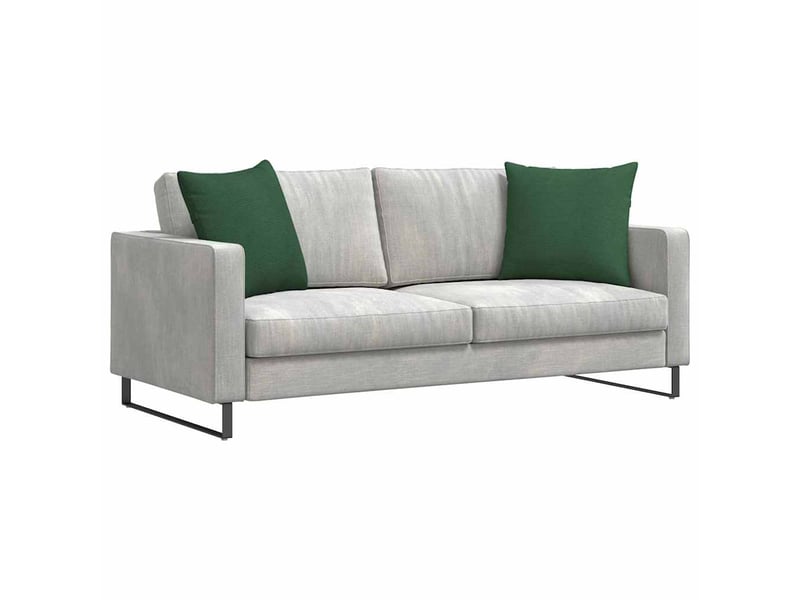  Lot de 2 coussins de canapé, coussins décoratifs vert foncé 50 x 50 cm cf59188  - Conforama C