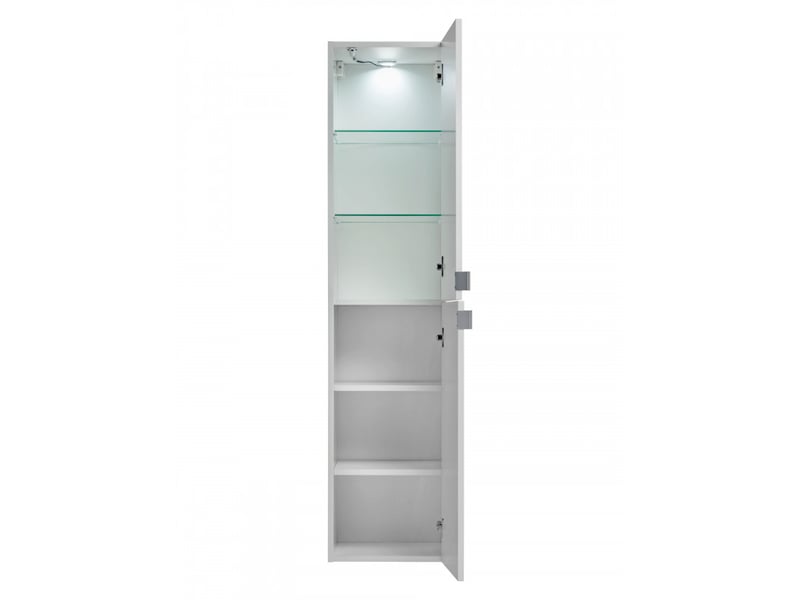  Ensemble salle de bain meuble vasque 90 cm + 2 éléments - camille white  - Conforama D