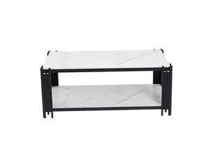 Table basse rectangulaire coloris bicolore <strong>ATELIER CONFORTIEL</strong> <strong></strong> - 64 cmx114 cm