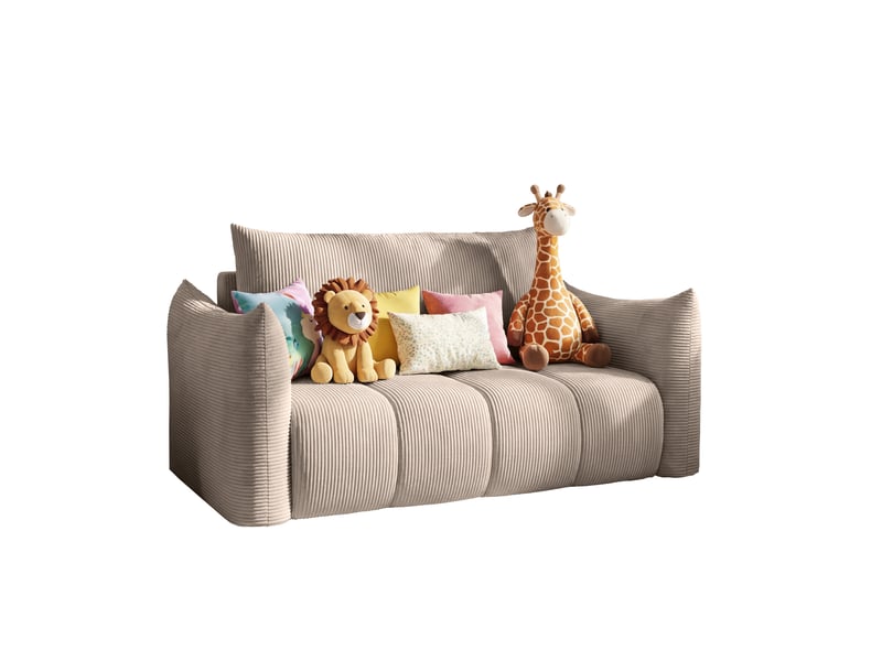 Canapé américain flo, avec fonction couchage, pour enfants, poso, cappuccino (02) - Conforama A