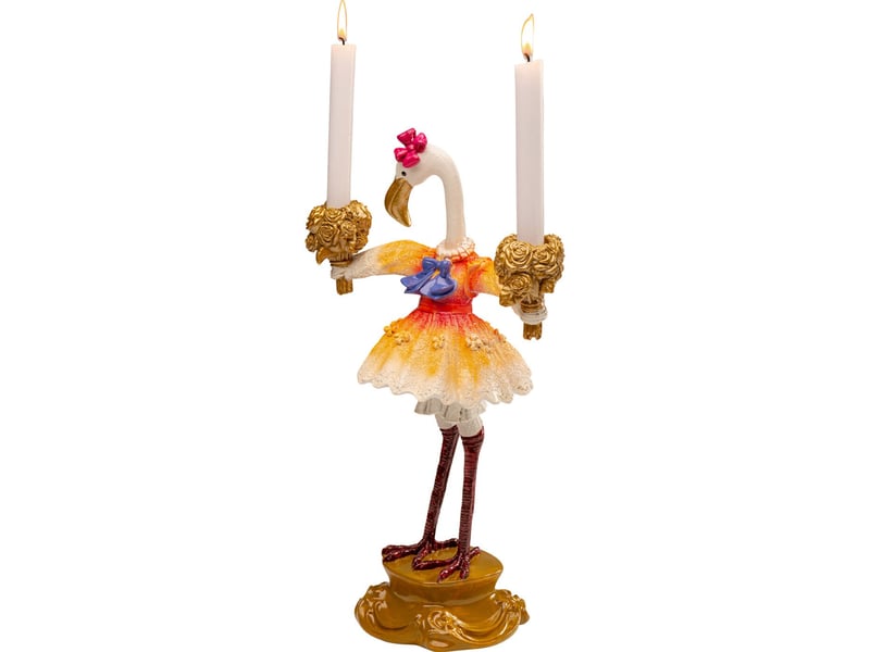  chandelier flamant rose royal 45cm  - Conforama D