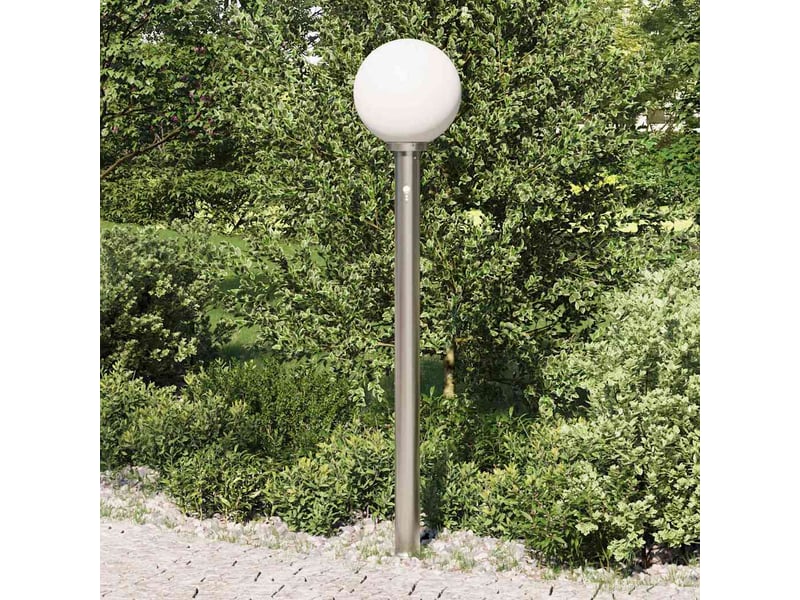 Borne lumineuse, lampadaire avec détecteur 120 cm en acier inoxydable ip44 - Conforama C