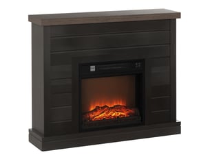 Cheminée électrique 1800 w avec flamme 3d, télécommande et chauffage jusqu’à 30 m²
