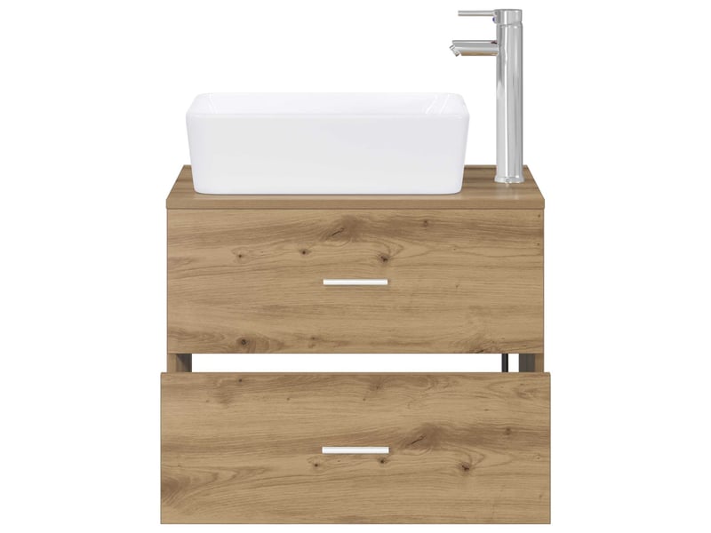  Ensemble de mobilier de salle de bain chêne artisanal cf64623  - Conforama C