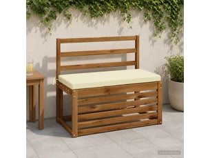 Coussin de banc, coussin d'assise, coussin de canapé soest 100 % polyester crème 60 x 40 x 5 cm cf53243