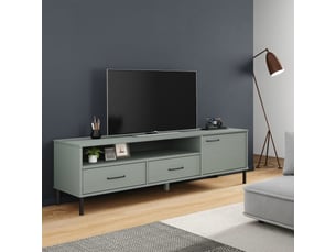 Meuble tv coloris gris 158 cm <strong></strong>  <strong></strong>