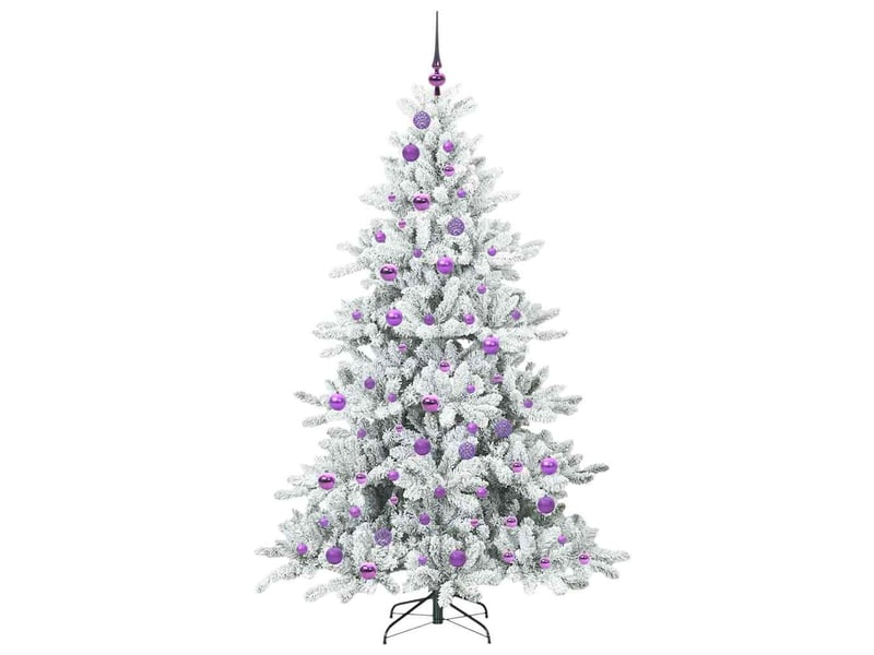 Sapin de noël - arbre de noël artificiel à branches articulées blanc 180 cm - Conforama D