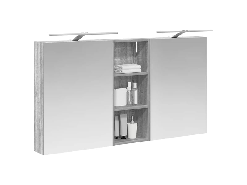  Ensemble de meubles de salle de bain 3 pcs 130x14.5x70 cm shl6616  - Conforama C