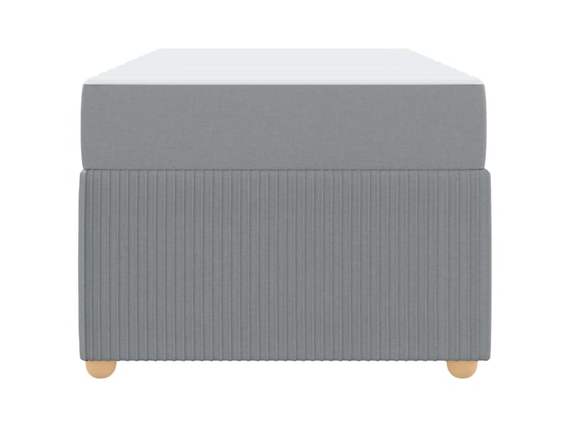 Lit simple- lit adulte -  cadre de lit gris clair 100 x 200 cm tissu  - Conforama D