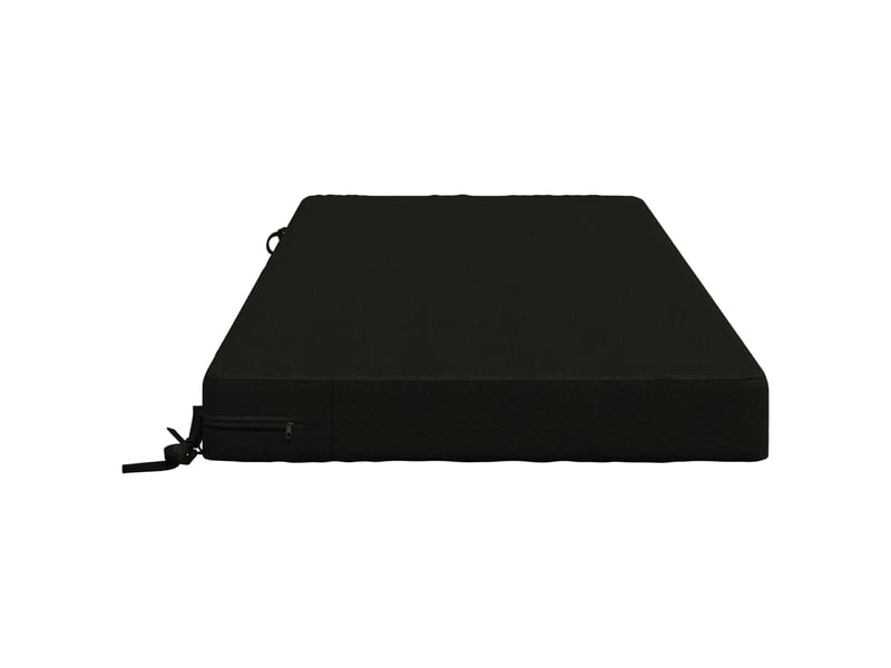 Coussin d'assise, coussin pour chaisecanapé soest 100 % polyester noir 120 x 80 x 10 cm cf51463 - Conforama D