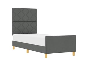 Lit simple 80x200 cm    coloris gris