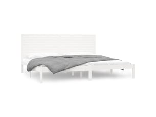 Lit 2 places 200x200 cm coloris blanc