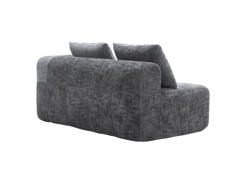  Canapé de salon, canapé moderne – sans montage, poches latérales, gris  - Conforama B