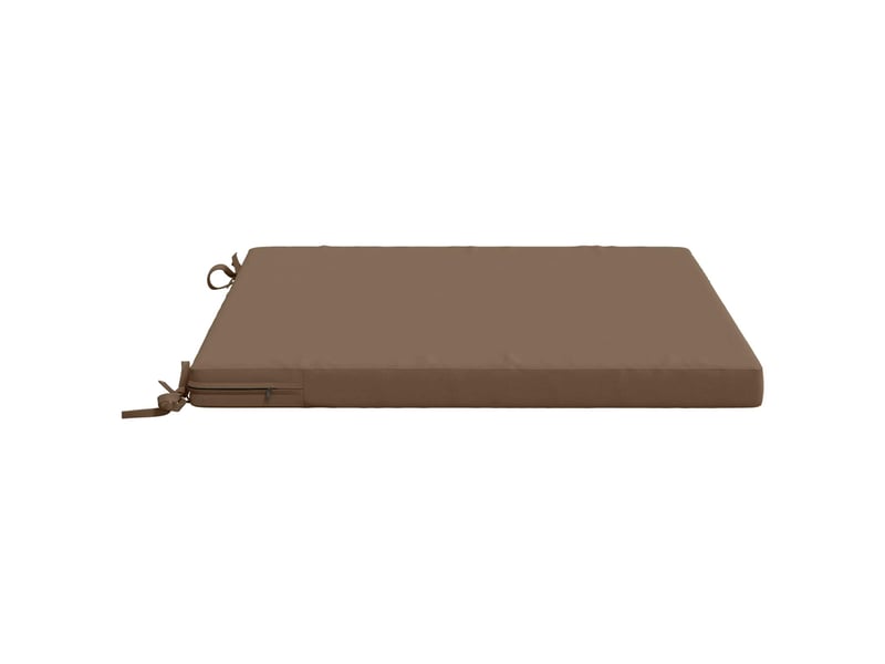  Lot de 4 coussins de siège, coussins d'assise soest 100 % polyester taupe cf60556  - Conforama D