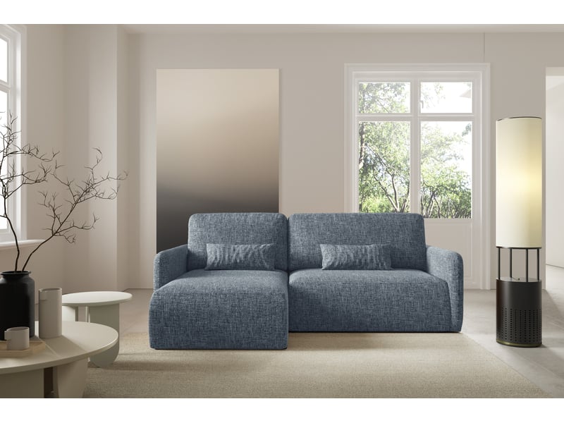  Canapé d'angle convertible livello l gris anthracite  - Conforama B