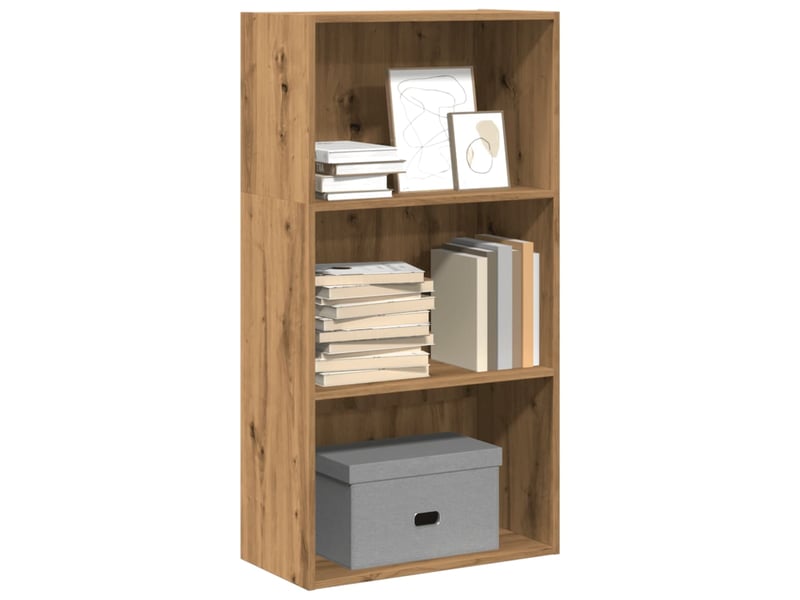  Bibliothèque, étagère de rangement chêne artisanal 60x30x114 cm bois d'ingénierie  - Conforama B