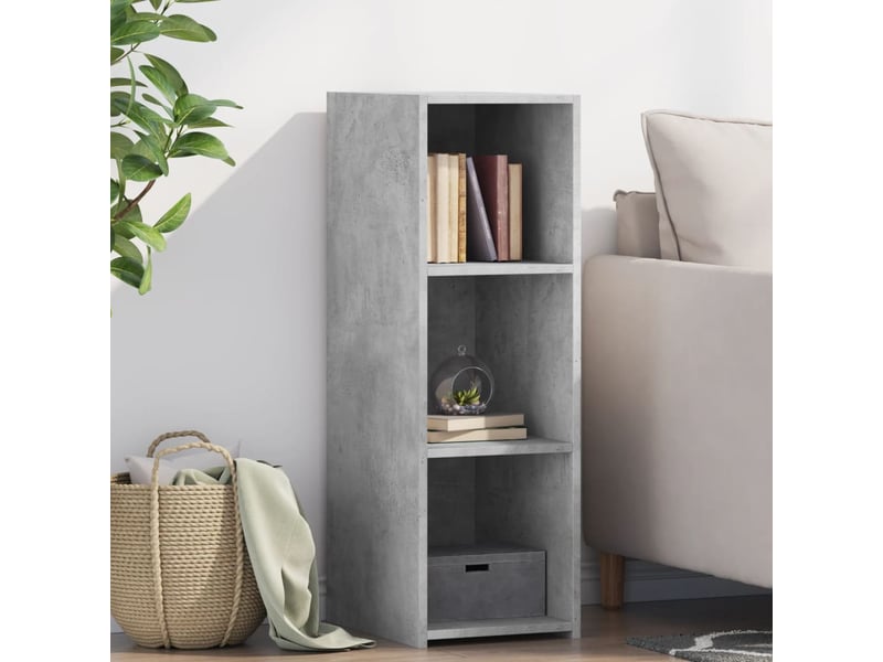  Buffet - bahut - meuble de rangement gris béton 30x41x93 cm bois d'ingénierie  - Conforama B