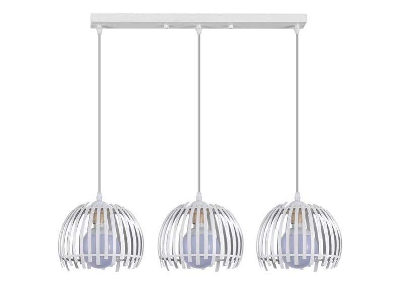  Fabrilamp latina, réglette, moderne, 3 x e27, blanc, 35-90 x 74 x 20 cm 224593001 - Conforama A